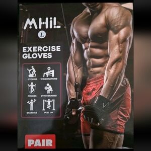 MHIL Weightlifting Gloves with Wrist Support  Men's Large Black /Grey New In Box